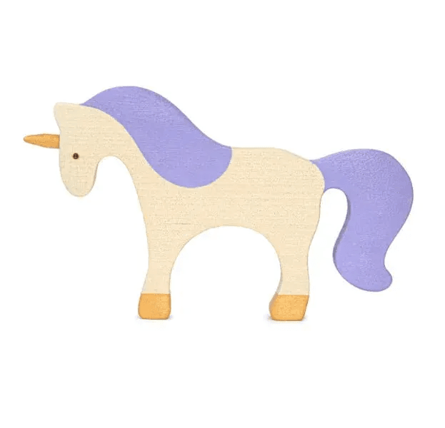 Handmade Wooden Unicorn Toy With Safe Water Based Paint - ToylandEU