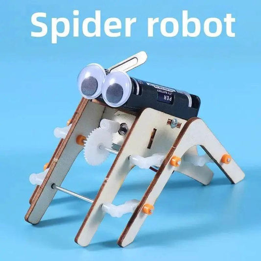  Walking Spider Robot Bionic Spiderman Model Science Education Kit Wooden STEM Puzzle -  ToylandEU™
