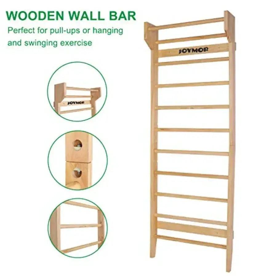  Wall Mounted Swedish Ladder Stall Bar Full Body Stretch -  ToylandEU™