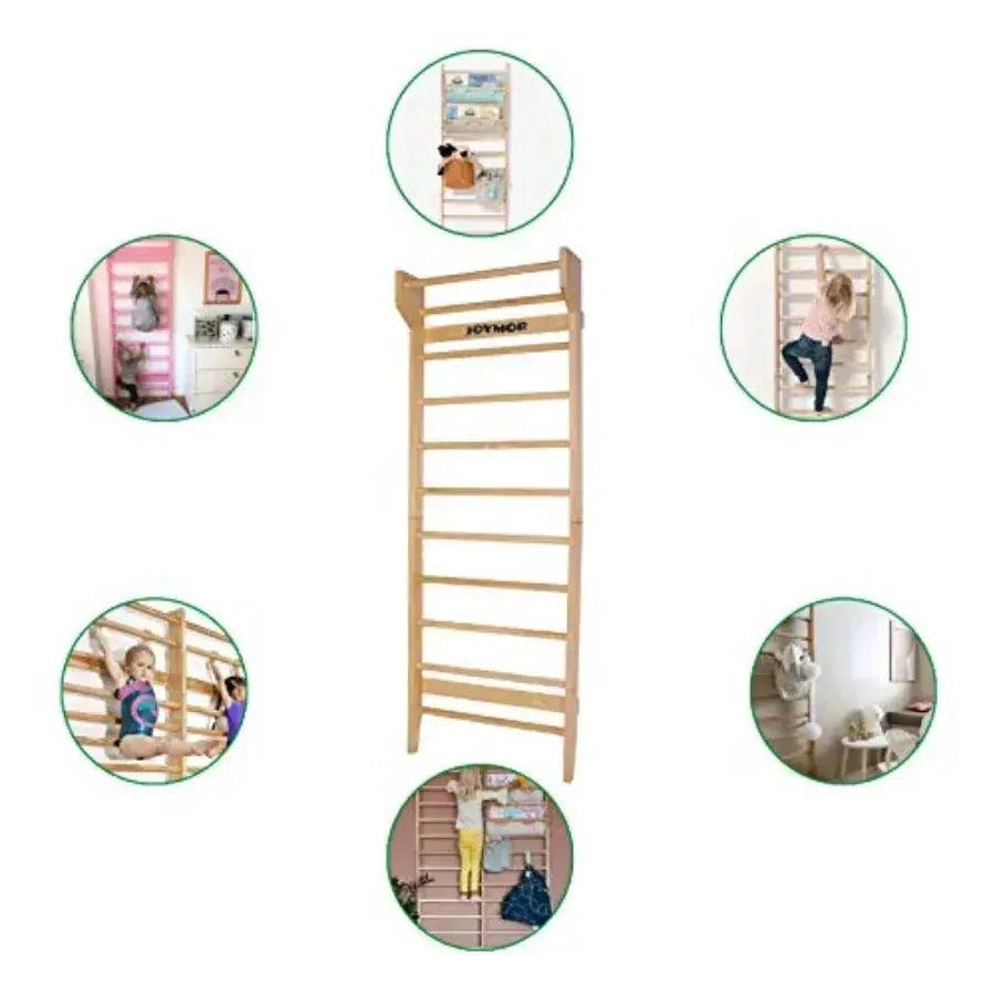  Wall Mounted Swedish Ladder Stall Bar Full Body Stretch -  ToylandEU™