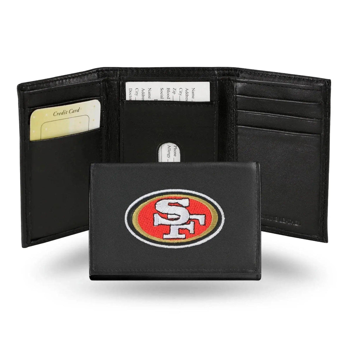  San Francisco 49ers Wallet Trifold Leather Embroidered -  ToylandEU™