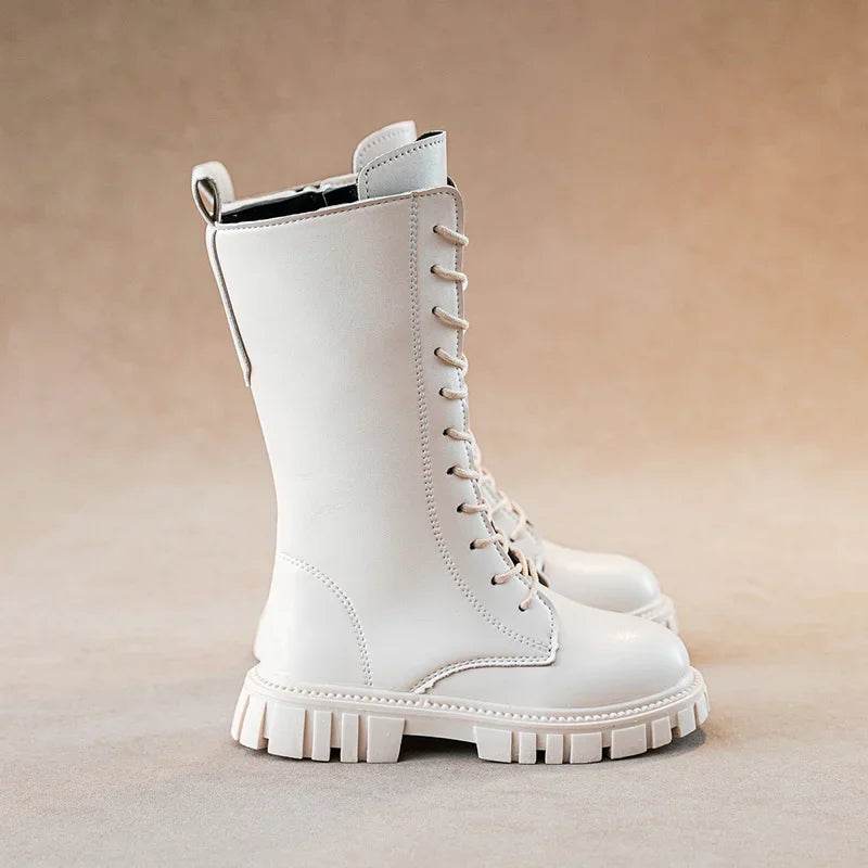 Warm Autumn Winter Mid Boots With Zip Fastening For Kids - ToylandEU