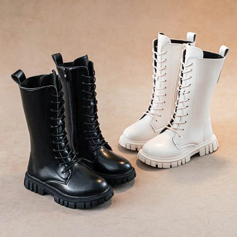 Warm Autumn Winter Mid Boots With Zip Fastening For Kids - ToylandEU
