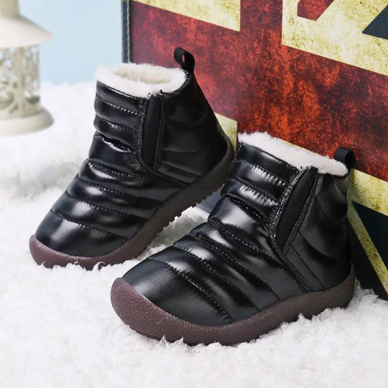 Warm Boots Leather Waterproof Winter For Kids Unisex - ToylandEU