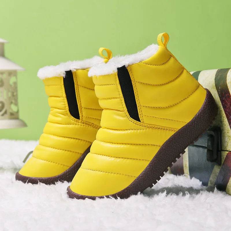 Warm Boots Leather Waterproof Winter For Kids Unisex - ToylandEU