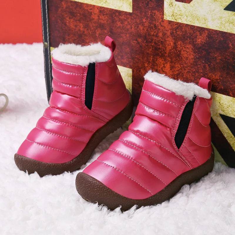 Warm Boots Leather Waterproof Winter For Kids Unisex - ToylandEU