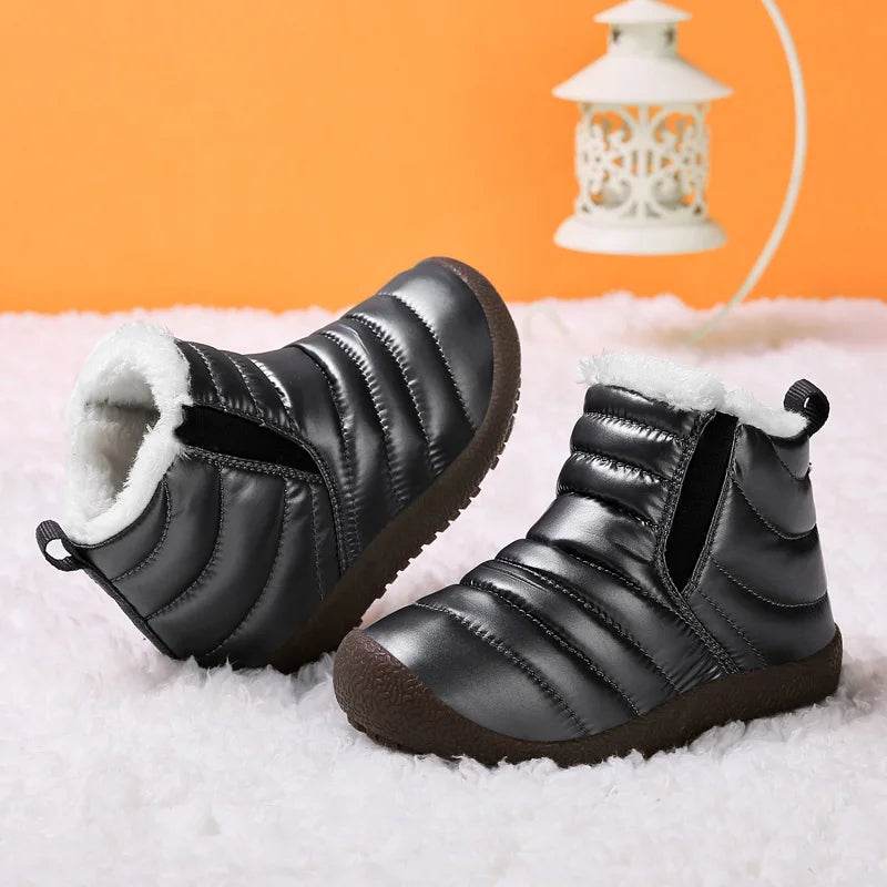 Warm Boots Leather Waterproof Winter For Kids Unisex - ToylandEU
