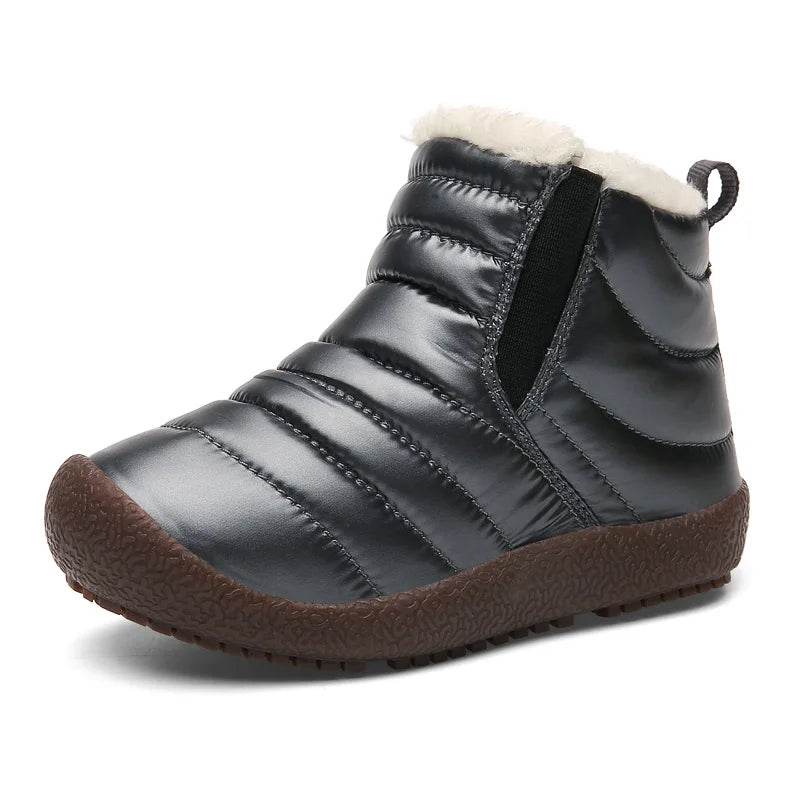 Warm Boots Leather Waterproof Winter For Kids Unisex - ToylandEU