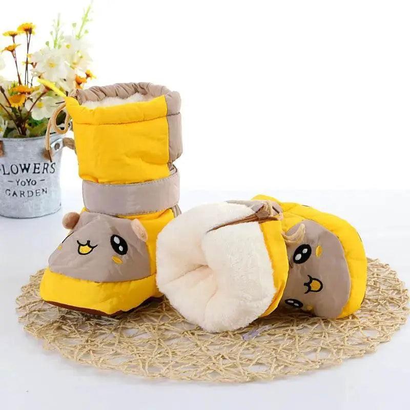  Warm Cartoon Toddler Winter Boots with Side Zipper and Thick Cotton Lining for Infants -  ToylandEU™