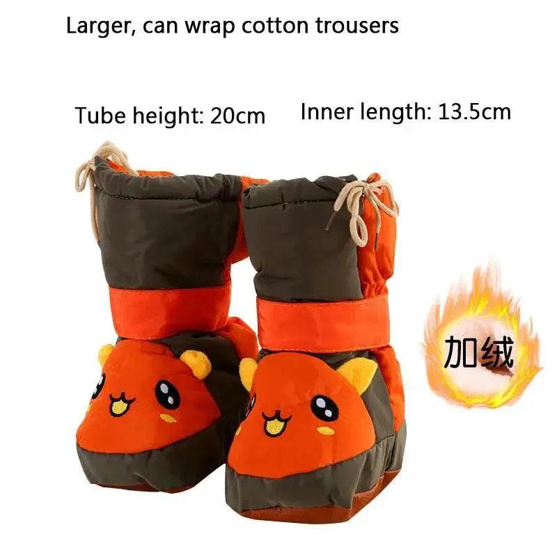  Warm Cartoon Toddler Winter Boots with Side Zipper and Thick Cotton Lining for Infants -  ToylandEU™