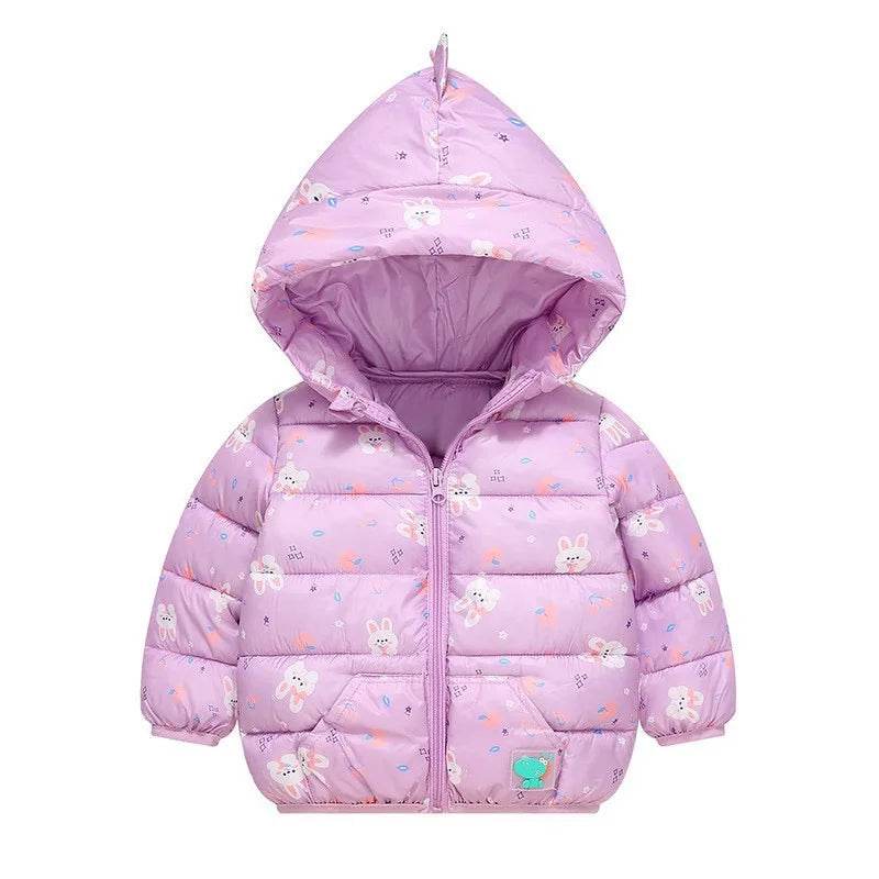 Warm Cotton Padded Hooded Jacket Lightweight For Kids - ToylandEU