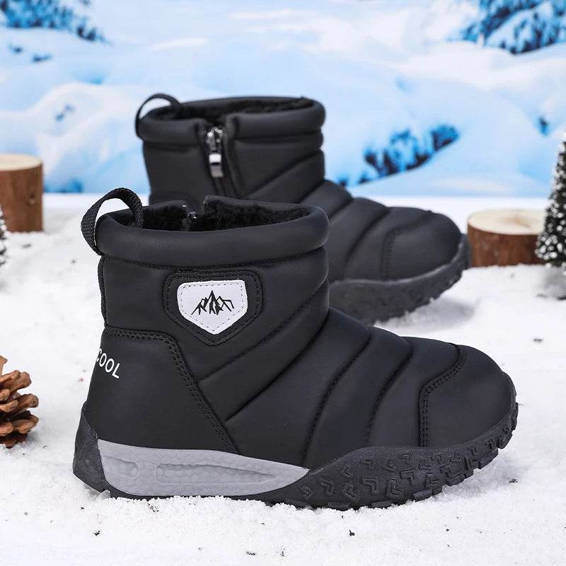 Warm Kids Boots Velvet Lined Non Slip Waterproof Outdoor - ToylandEU