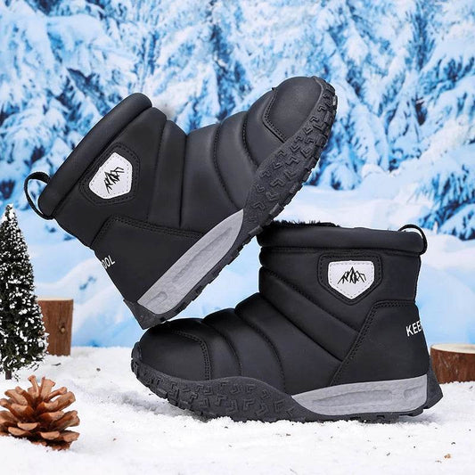 Warm Kids Boots Velvet Lined Non Slip Waterproof Outdoor - ToylandEU