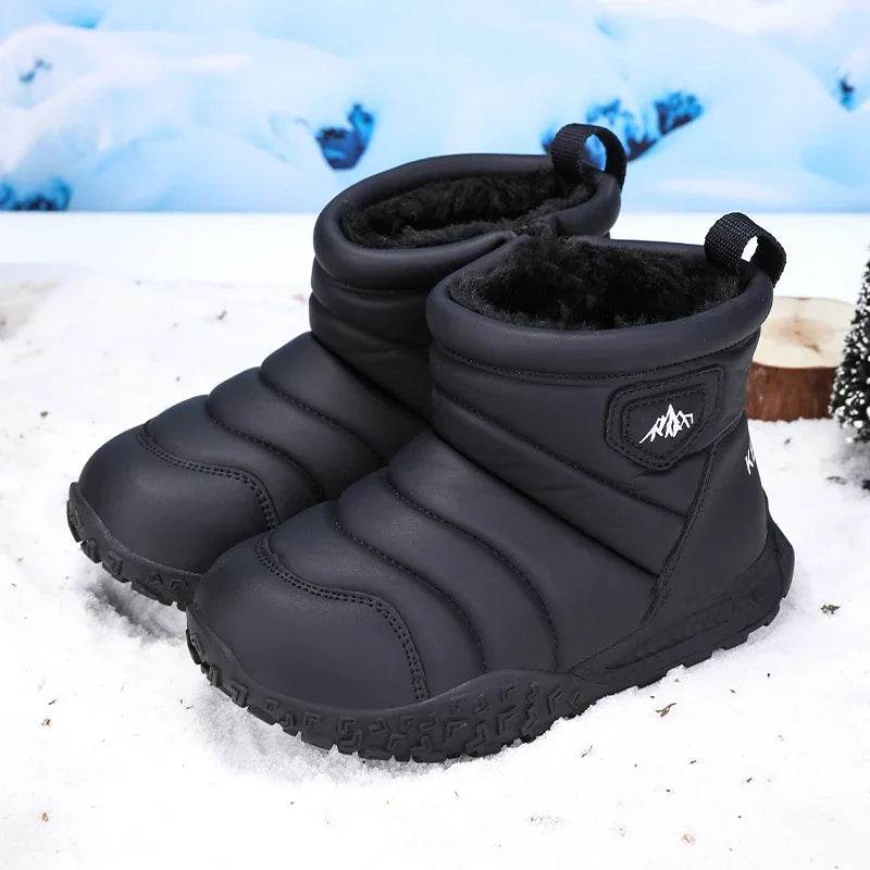 Warm Kids Boots Velvet Lined Non Slip Waterproof Outdoor - ToylandEU