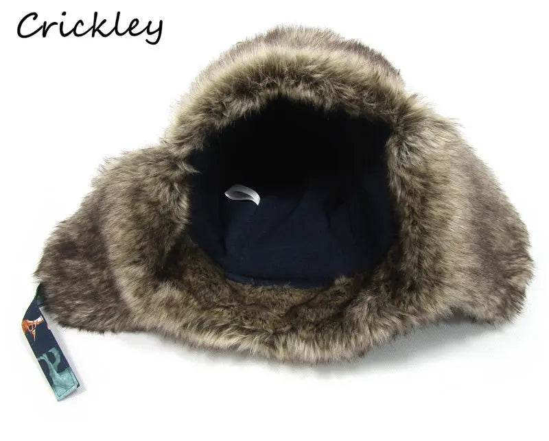 Warm Kids Fur Ushanka Hat Dinosaur Pattern For Ages 1 To 10 - ToylandEU