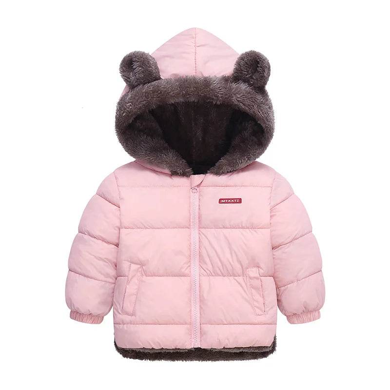 Warm Kids Lambwool Down Coat Hooded With Ears For 2 To 6 - ToylandEU