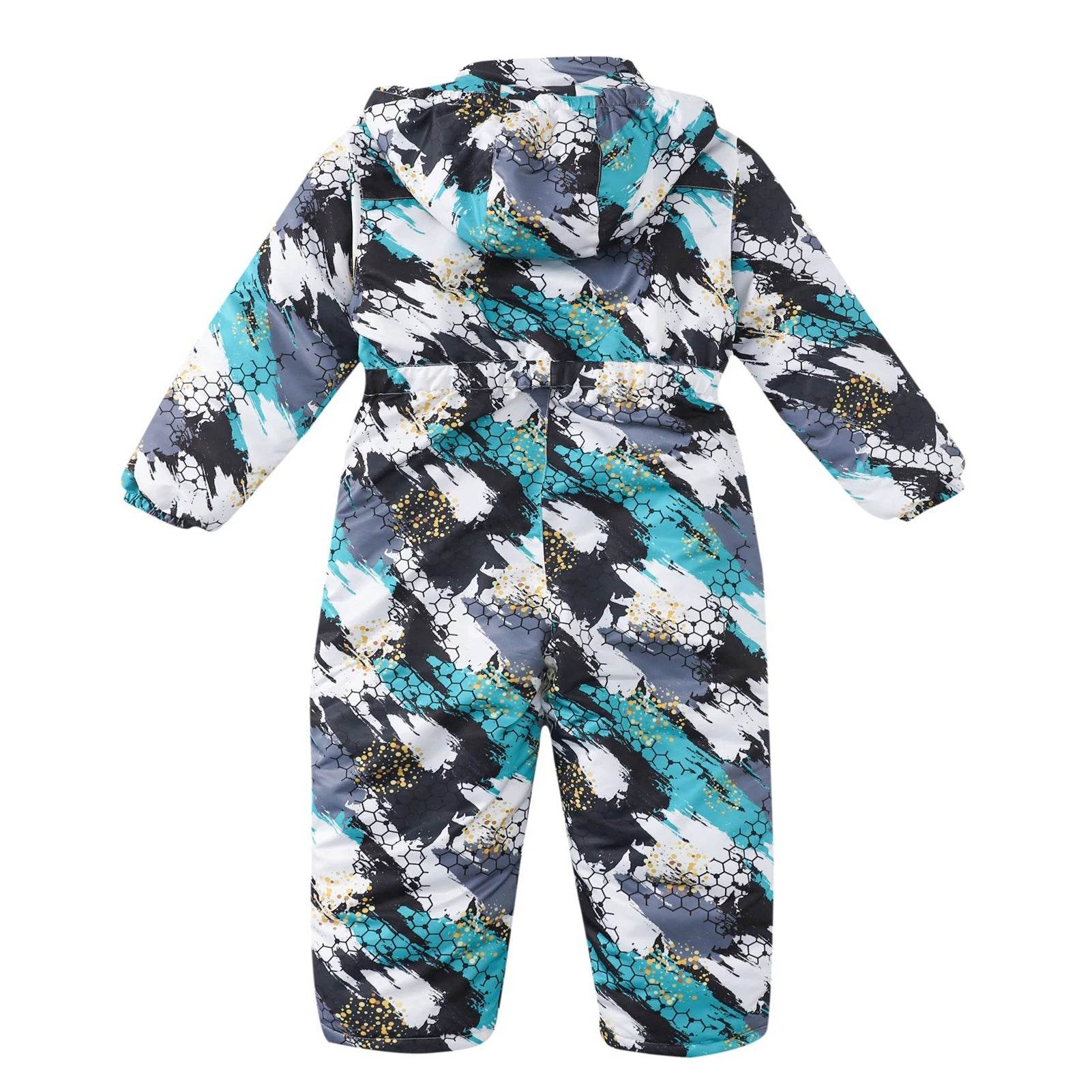 Warm Kids Ski Suit Hooded One Piece For Boys And Girls - ToylandEU