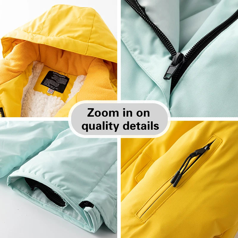 Warm Kids Ski Suit Windproof Waterproof Thick Insulated For Boys And Girls - ToylandEU