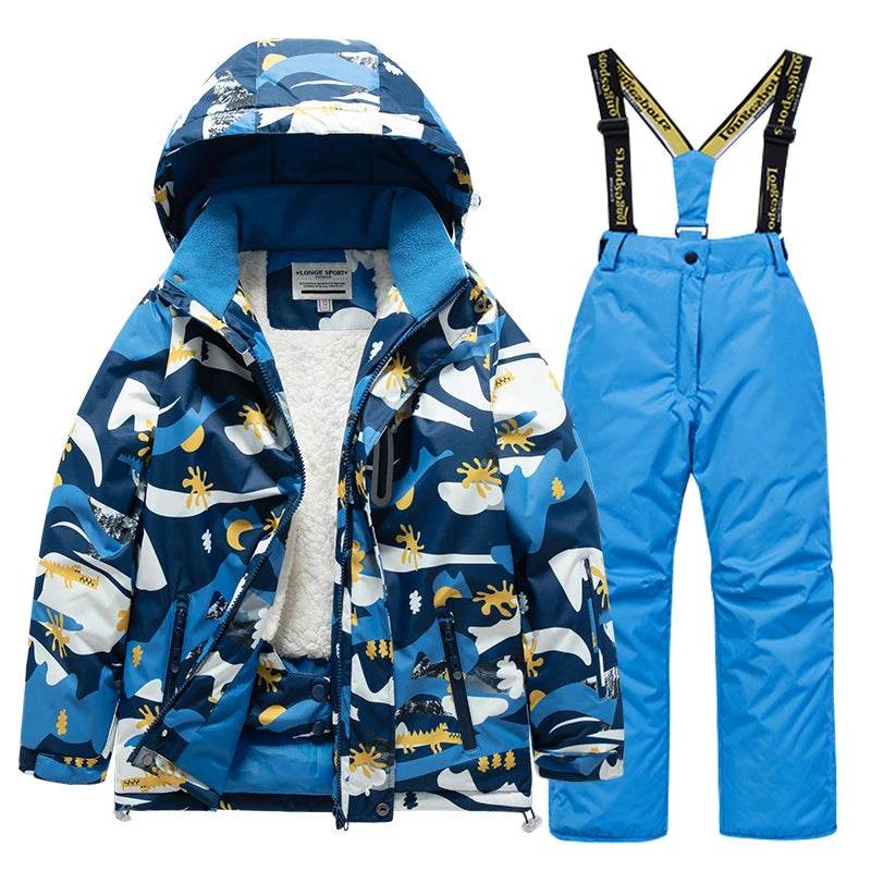 Warm Kids Skiing Suit Waterproof And Windproof For Kids - ToylandEU