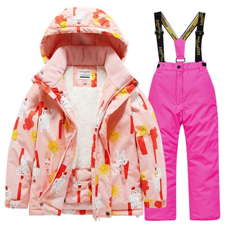 Warm Kids Skiing Suit Waterproof And Windproof For Kids - ToylandEU