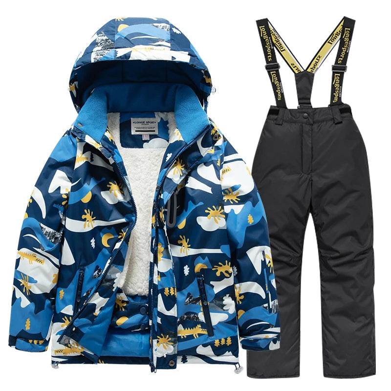 Warm Kids Skiing Suit Waterproof And Windproof For Kids - ToylandEU