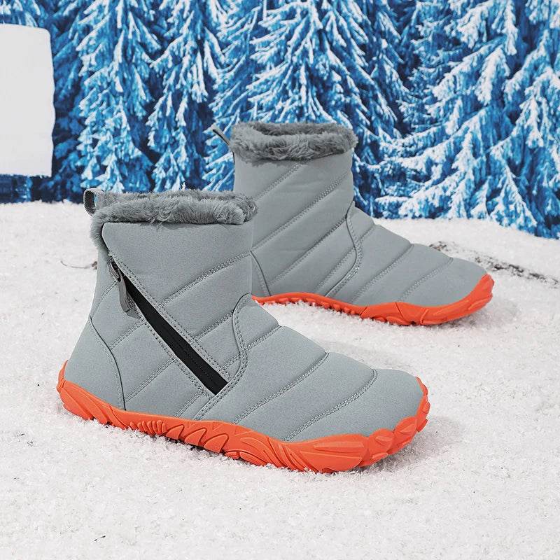 Warm Kids Snow Boots With Zipper For Unisex 4 To 6 Years - ToylandEU