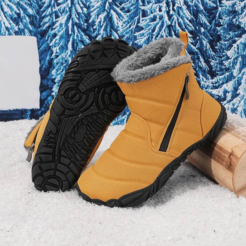 Warm Kids Snow Boots With Zipper For Unisex 4 To 6 Years - ToylandEU