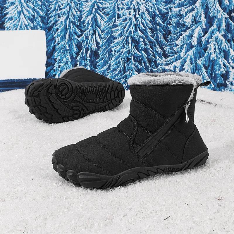 Warm Kids Snow Boots With Zipper For Unisex 4 To 6 Years - ToylandEU