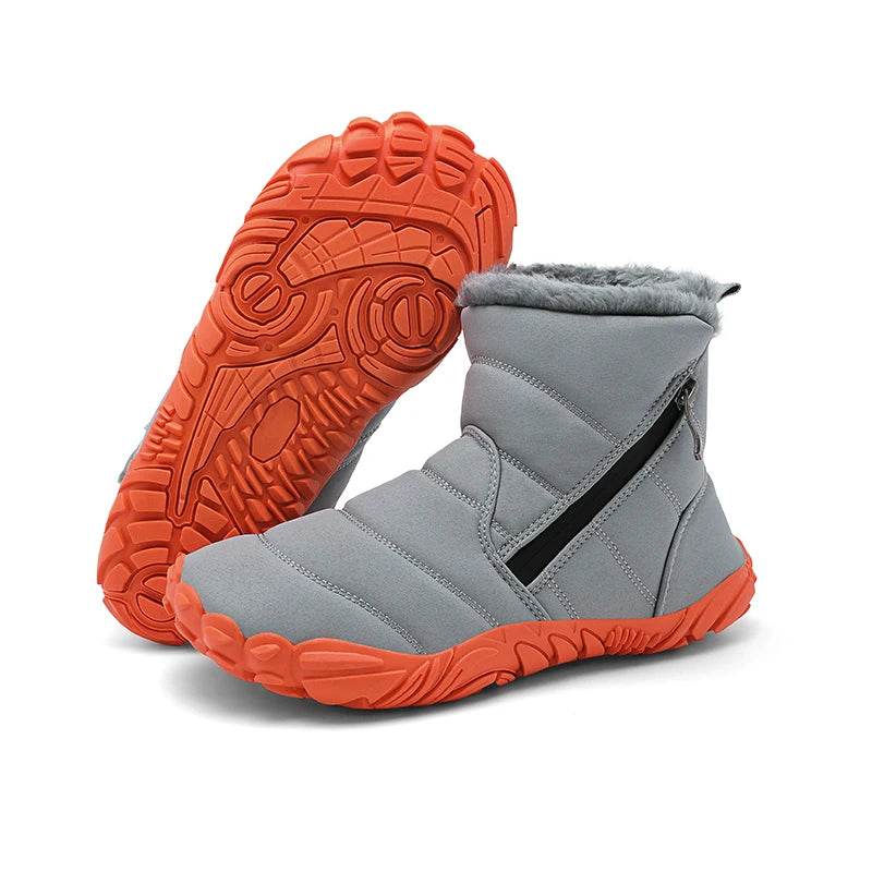 Warm Kids Snow Boots With Zipper For Unisex 4 To 6 Years - ToylandEU