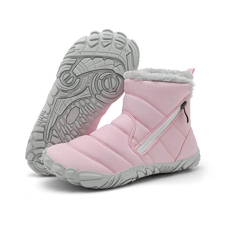 Warm Kids Snow Boots With Zipper For Unisex 4 To 6 Years - ToylandEU