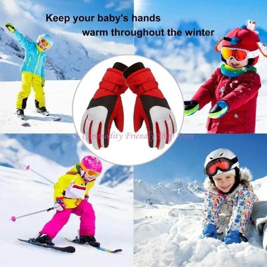 Warm Kids Winter Gloves Waterproof Windproof Cold Weather - ToylandEU