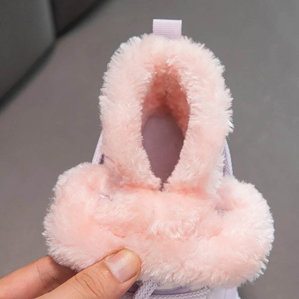 Warm Plush Winter Snow Boots Waterproof PU Leather For Boys - ToylandEU