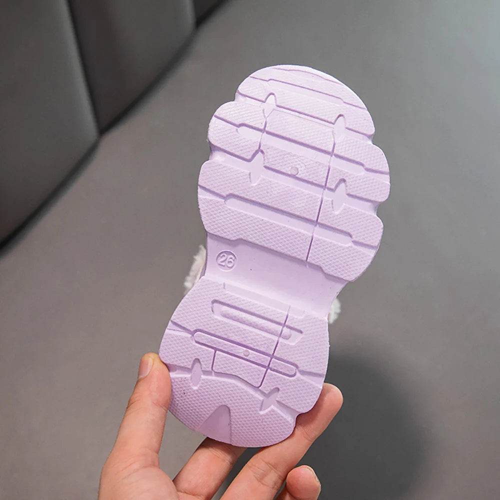 Warm Plush Winter Snow Boots Waterproof PU Leather For Boys - ToylandEU