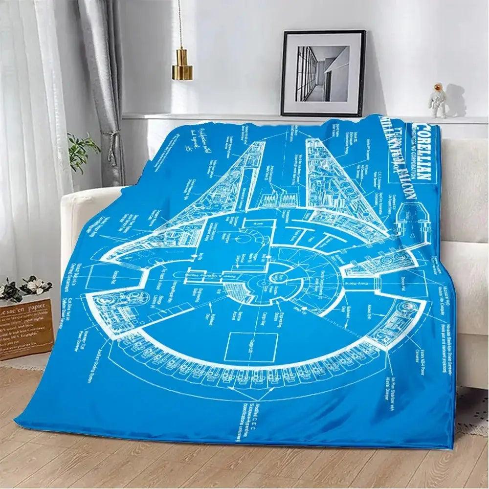  Warm Printed Picnic Blanket Portable Comfort Anti Pilling -  ToylandEU™