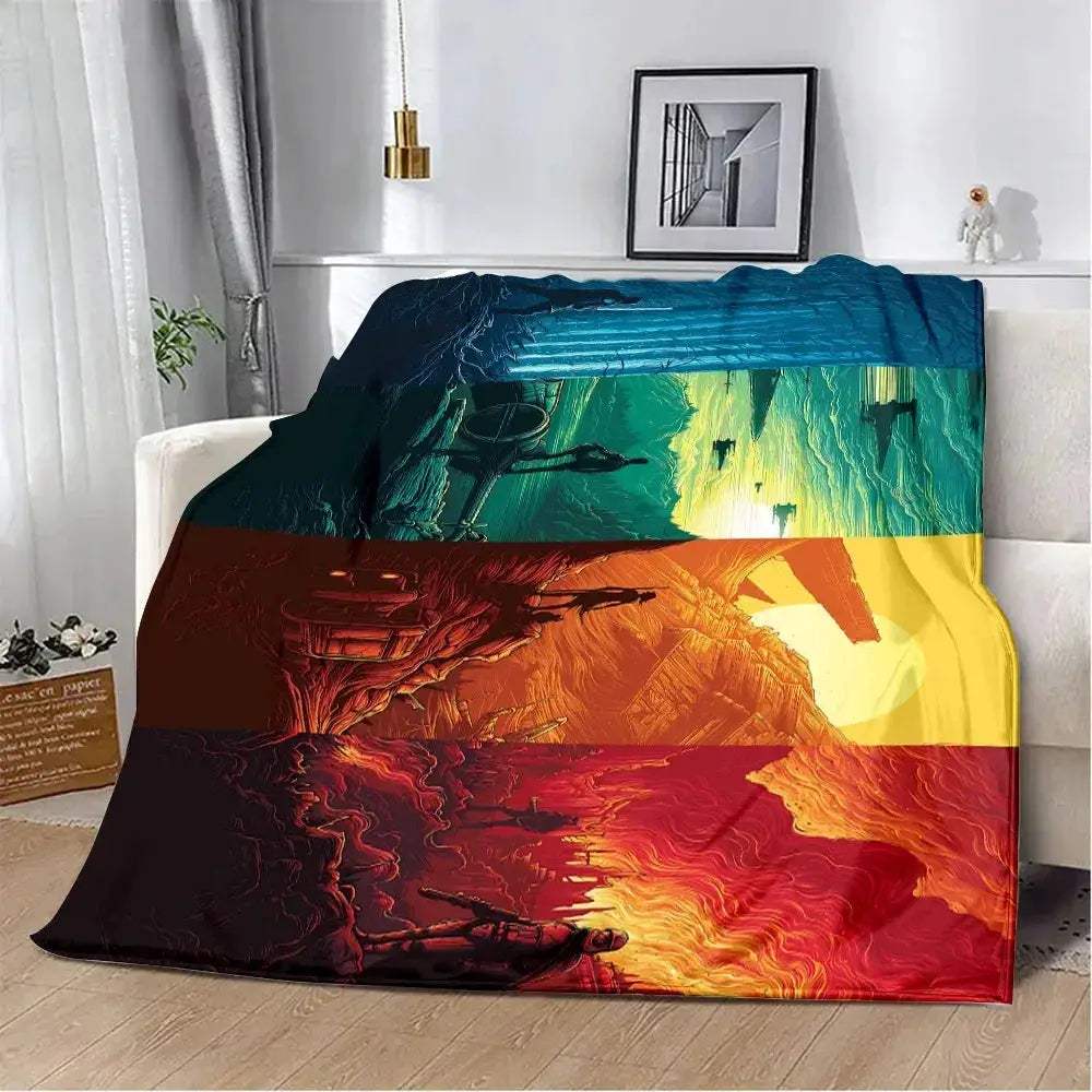 Warm Printed Picnic Blanket Portable Cozy Comfort - ToylandEU
