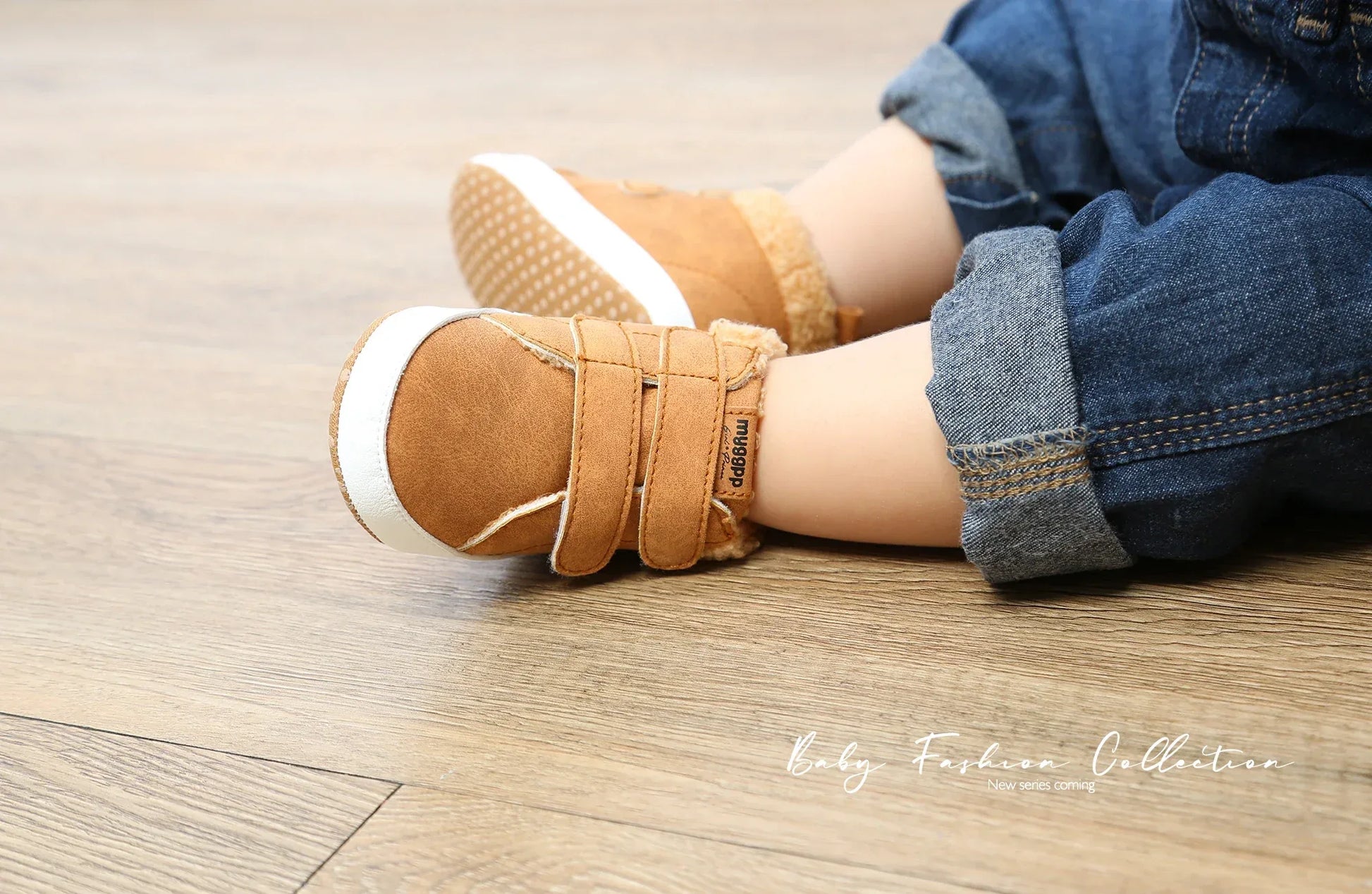 Warm Snow Boots For Babies Anti Slip Leather Fur Sole Newborns - ToylandEU