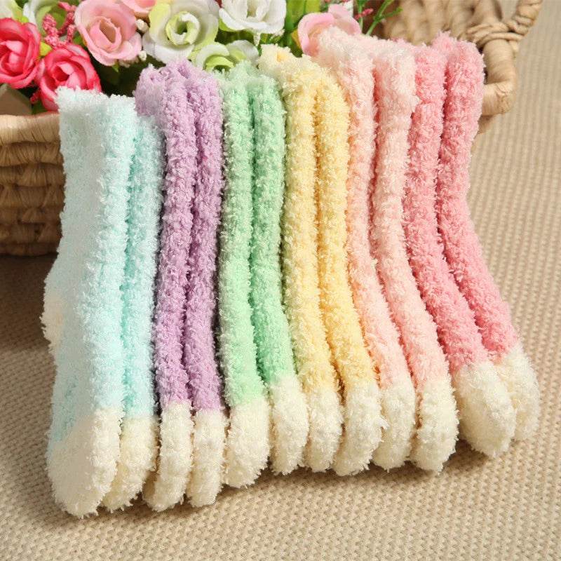 Warm Socks Candy Color Velvet For Girls And Boys 0To3 Years - ToylandEU