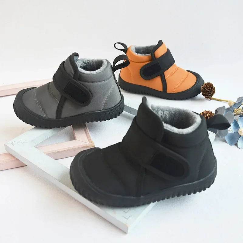 Warm Toddler Boots With Velvet Cotton And Hook Loop Closure For 1 To 3 Year Olds - ToylandEU