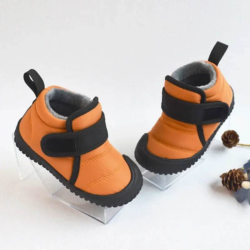 Warm Toddler Boots With Velvet Cotton And Hook Loop Closure For 1 To 3 Year Olds - ToylandEU