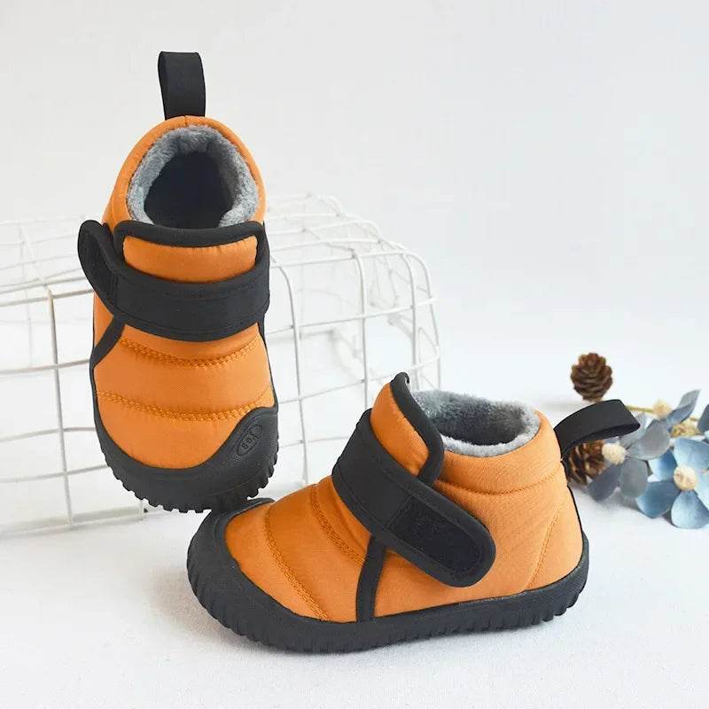 Warm Toddler Boots With Velvet Cotton And Hook Loop Closure For 1 To 3 Year Olds - ToylandEU