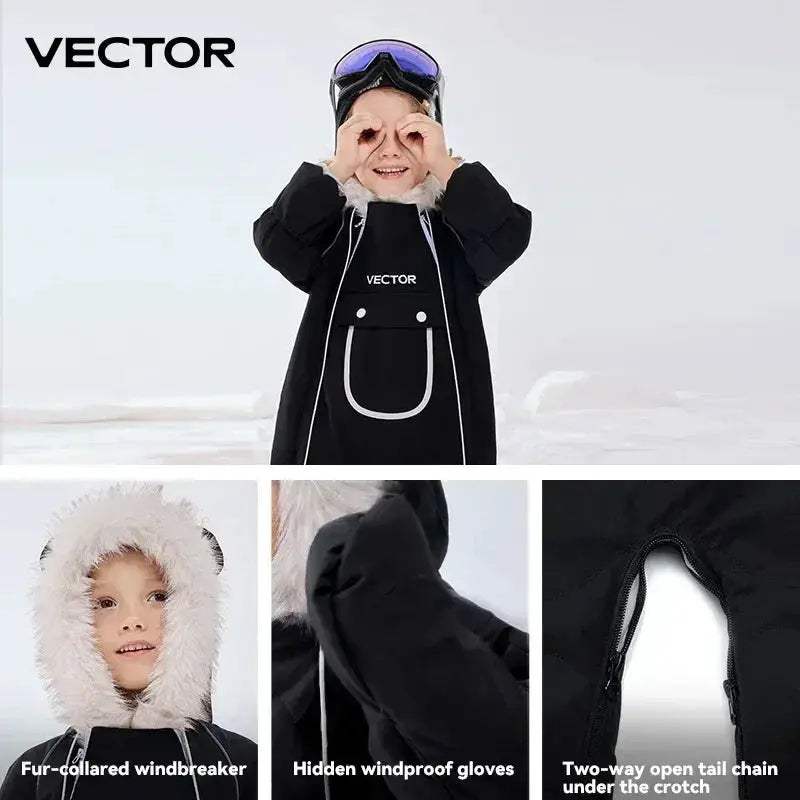 Warm Waterproof Kids Ski Jacket For Winter Snow Play - ToylandEU