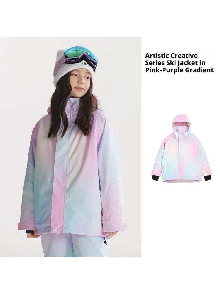 Warm Windproof Kids Ski Jacket With Embossed Texture - ToylandEU
