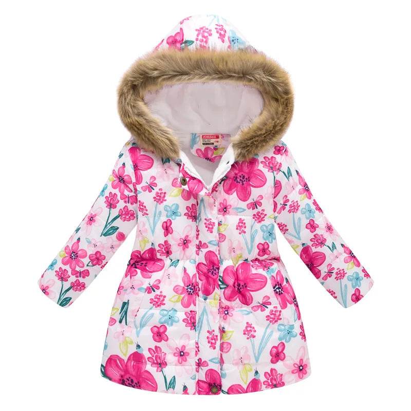 Warm Winter Coat Thickened Cotton Filling For Girls 3 To 10 - ToylandEU