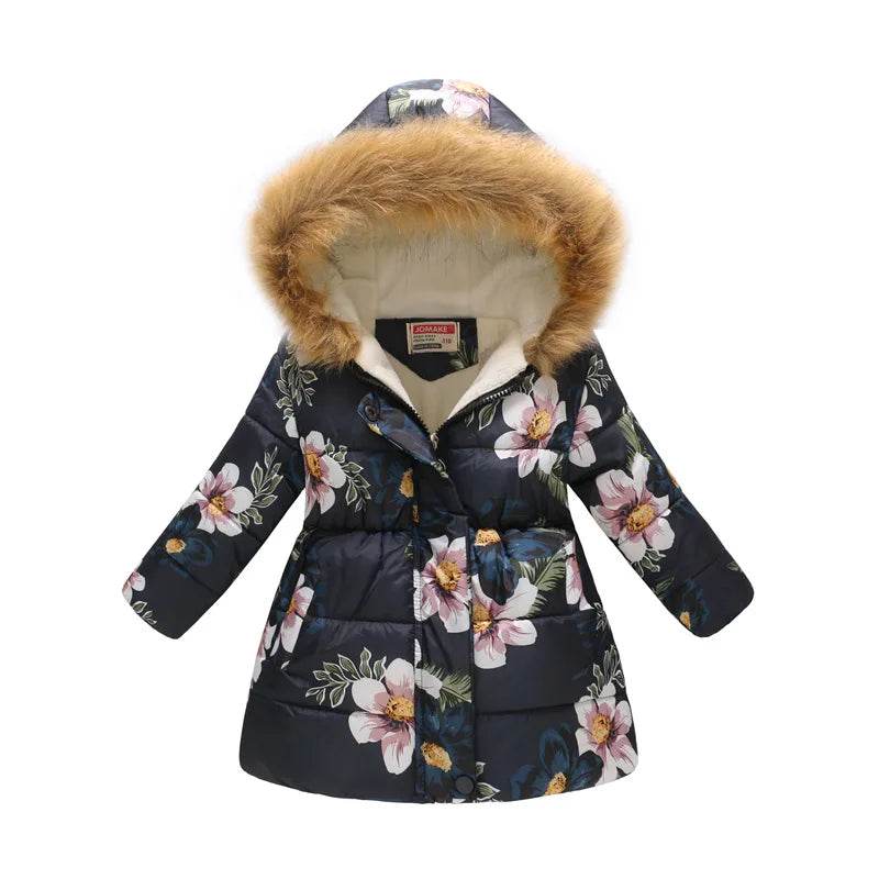 Warm Winter Coat Thickened Cotton Filling For Girls 3 To 10 - ToylandEU