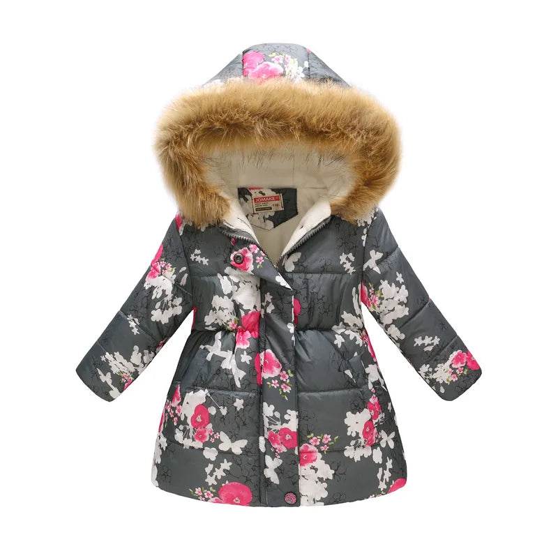 Warm Winter Coat Thickened Cotton Filling For Girls 3 To 10 - ToylandEU