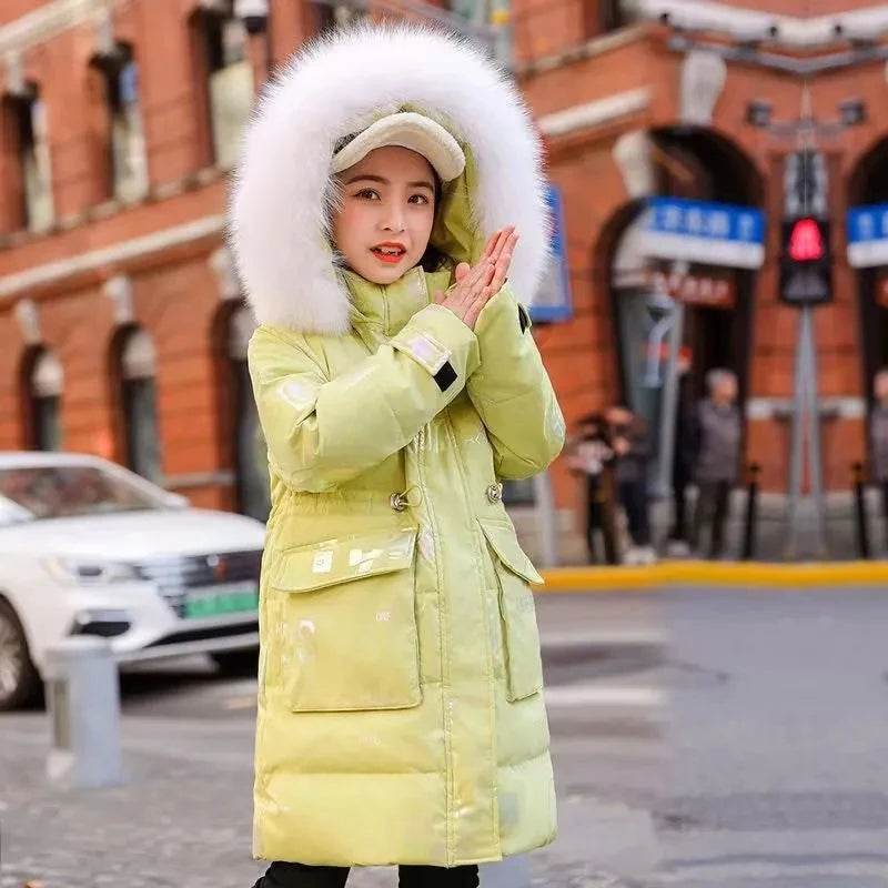 Warm Winter Jacket Waterproof Hooded For Girls Ages 5 To 16 - ToylandEU