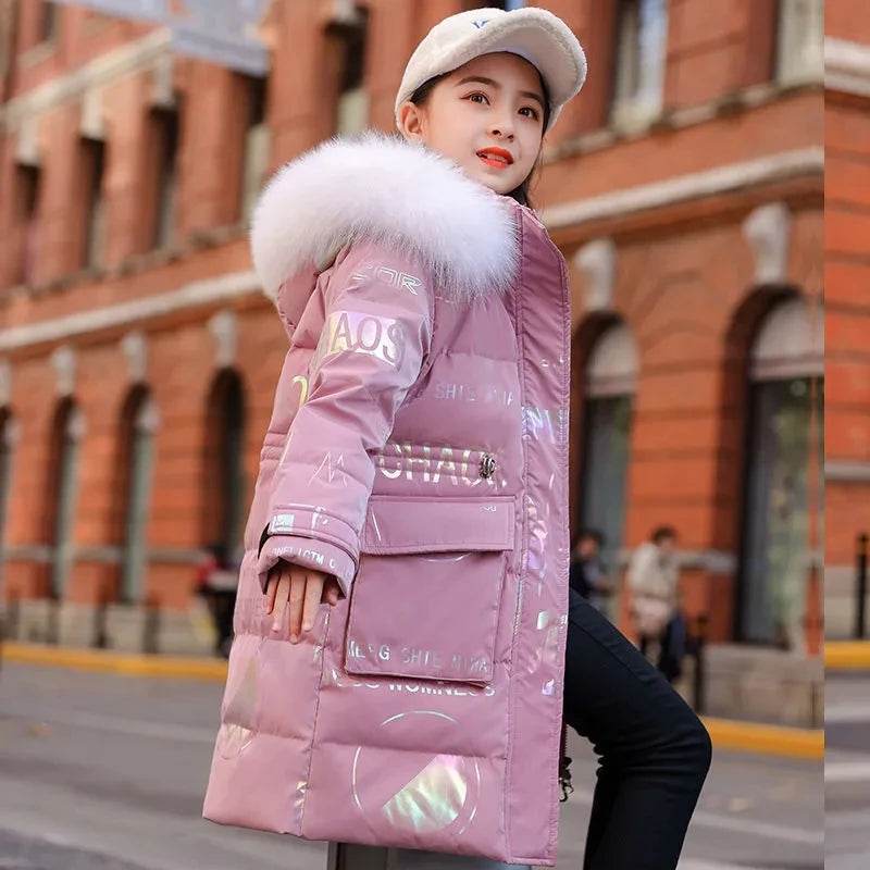 Warm Winter Jacket Waterproof Hooded Girls Ages 5 To 16 - ToylandEU