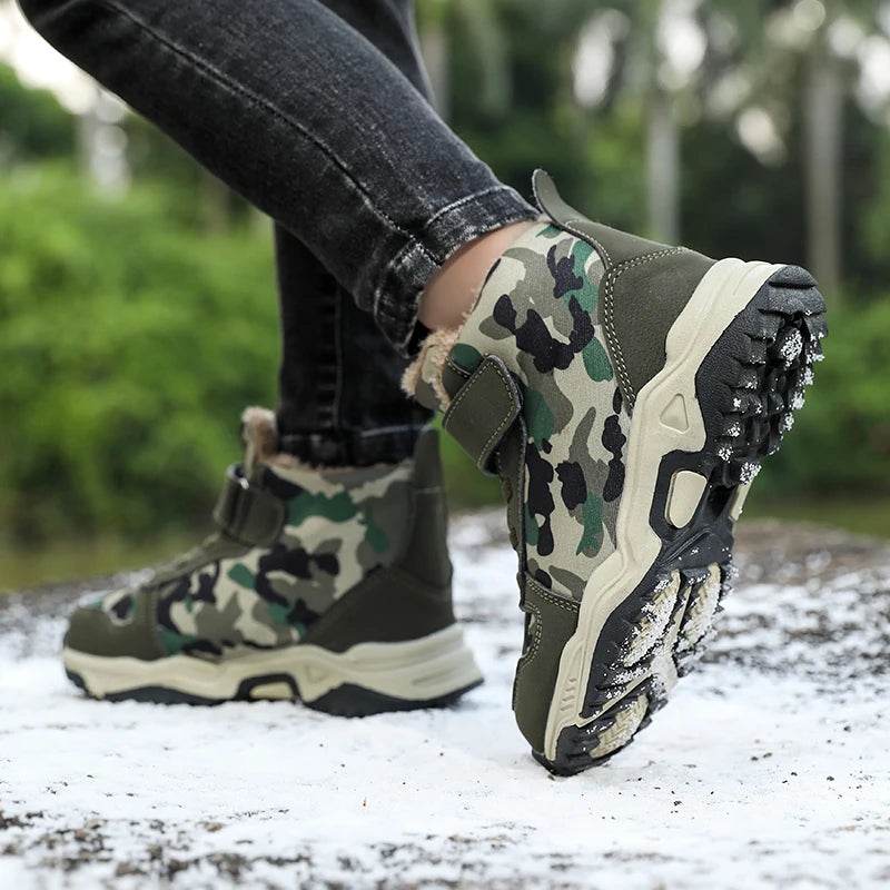 Warm Winter Snow Boots Non Slip Camouflage For Kids - ToylandEU