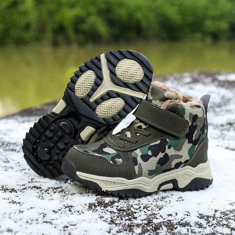 Warm Winter Snow Boots Non Slip Camouflage For Kids - ToylandEU