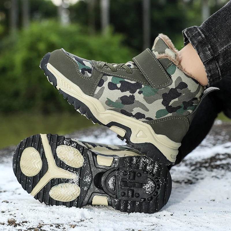 Warm Winter Snow Boots Non Slip Camouflage For Kids - ToylandEU